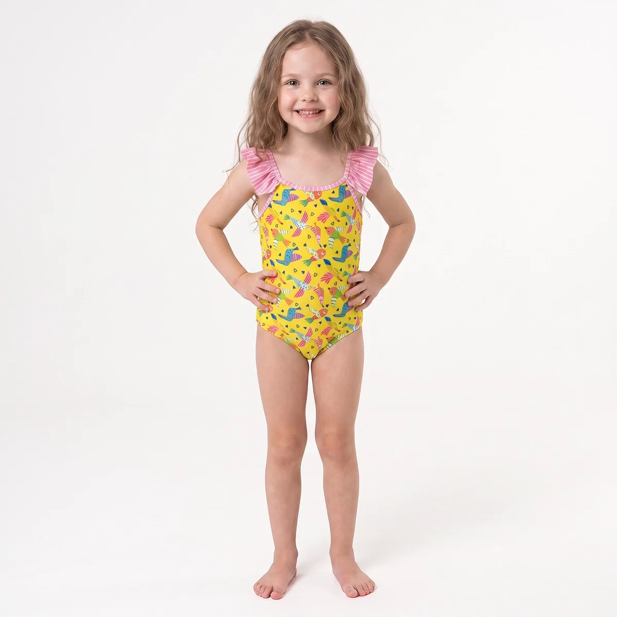 Maiô Praia Toddler Pássaro Elastano Proteção Uv 50+ Tip Top — imagem 1