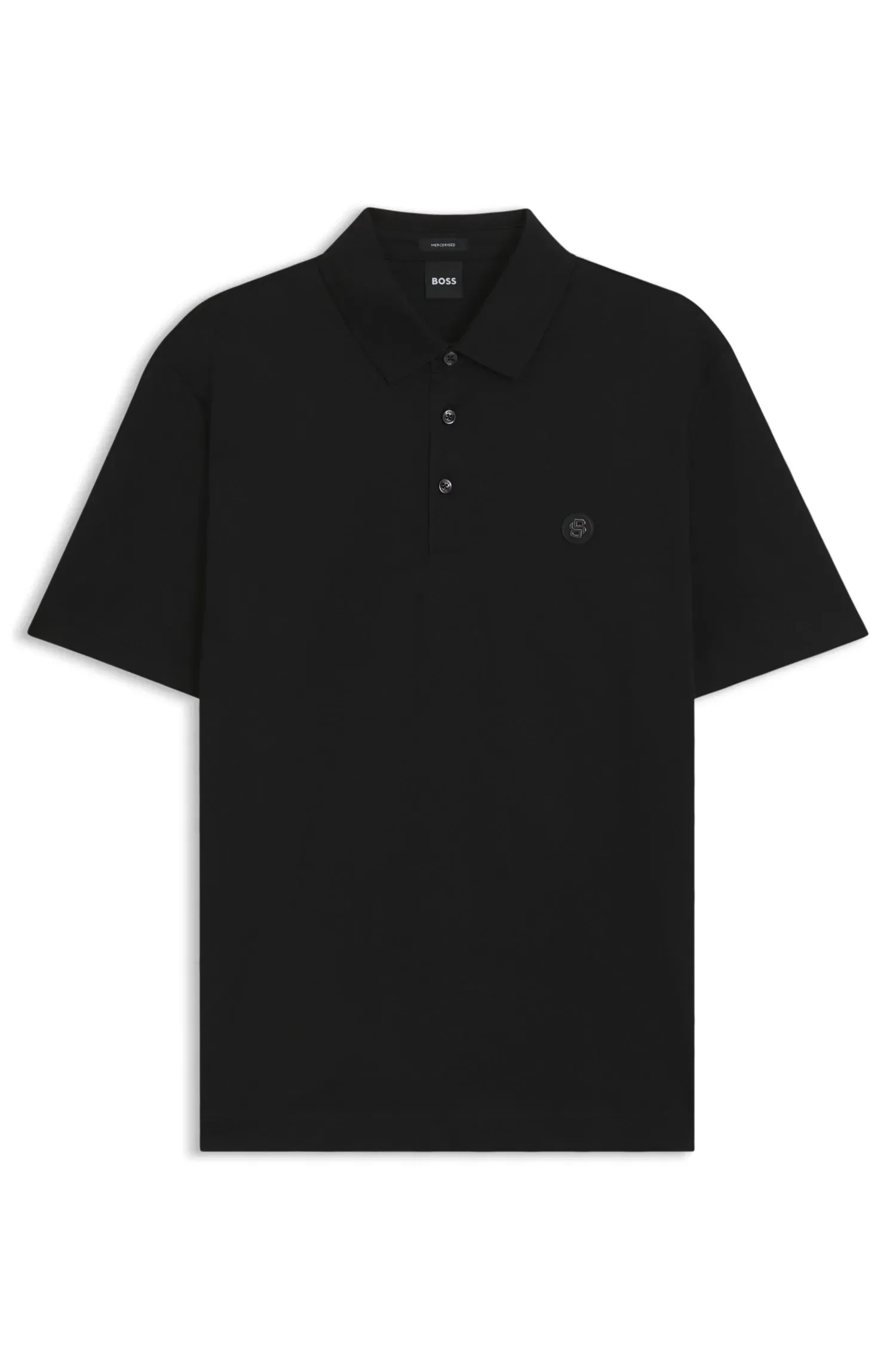 Polo De Algodão Mercerizado Com Monograma Duplo — imagem 1