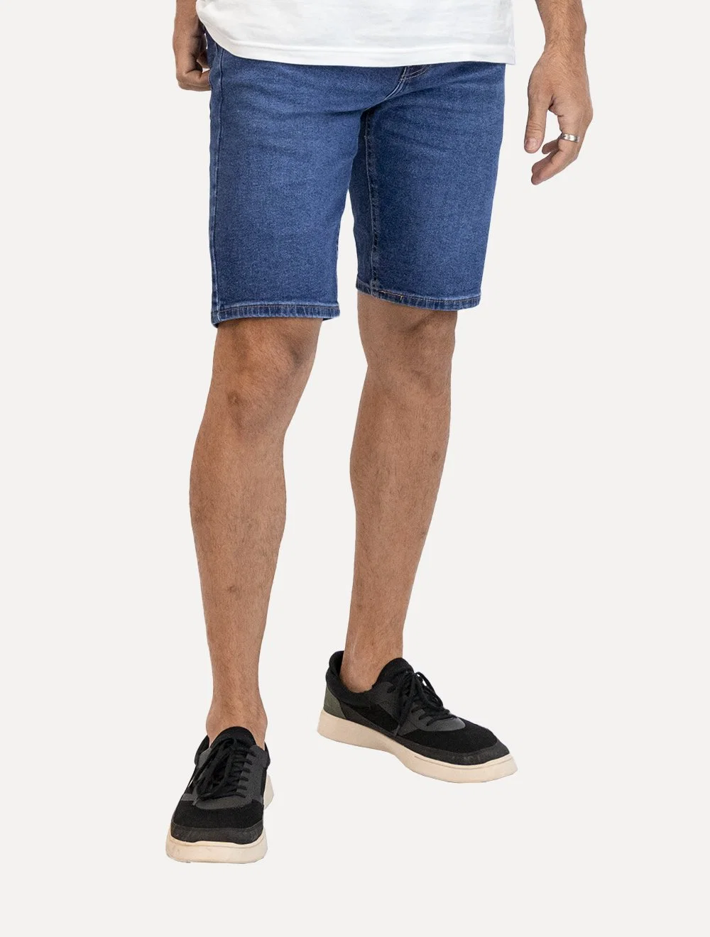 Bermuda Levis Jeans Masculina 412 Slim Shorts Stretch Blue Azul