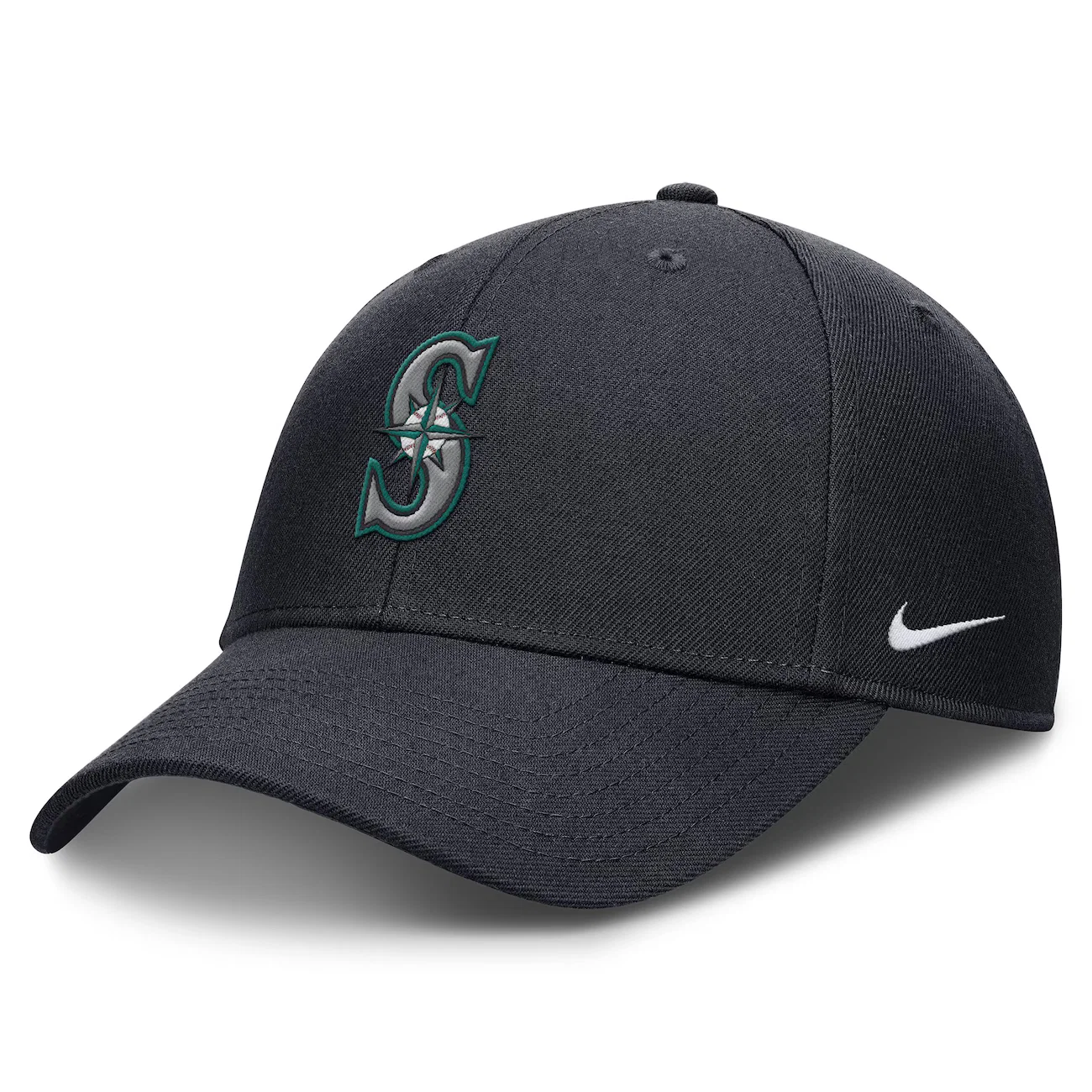 Boné Unissex MLB Seattle Mariners Nike Dri-FIT Club Aba Curva