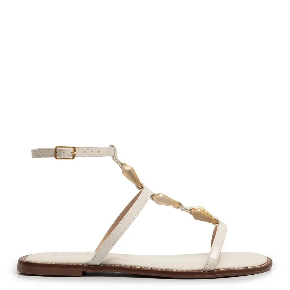 Rasteira Off White Enfeites — imagem 1