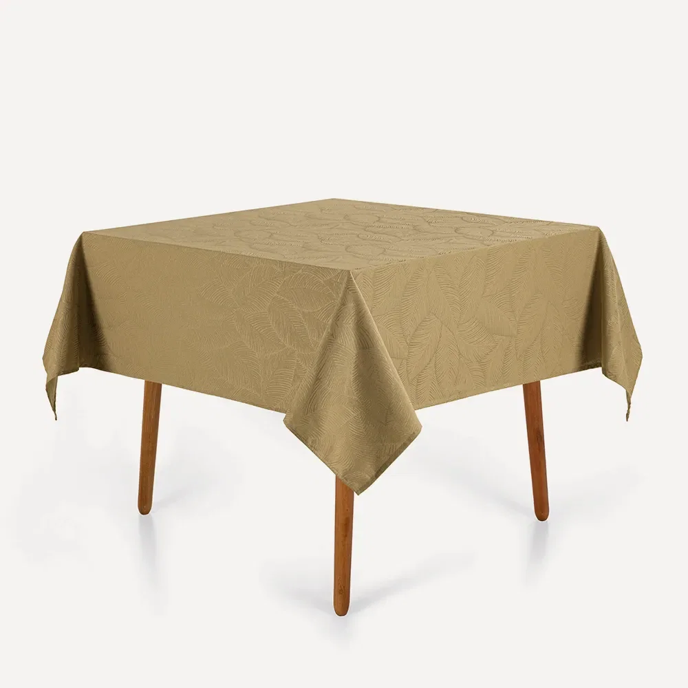 Toalha de Mesa Quadrada 4 Lugares Tilia Camurça