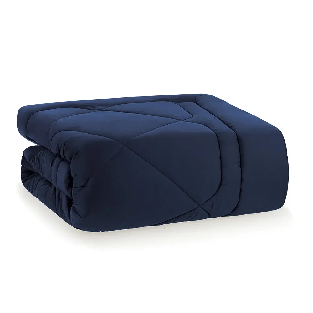 Edredom Solteiro 300 Fios Grasso Azul Siciliano