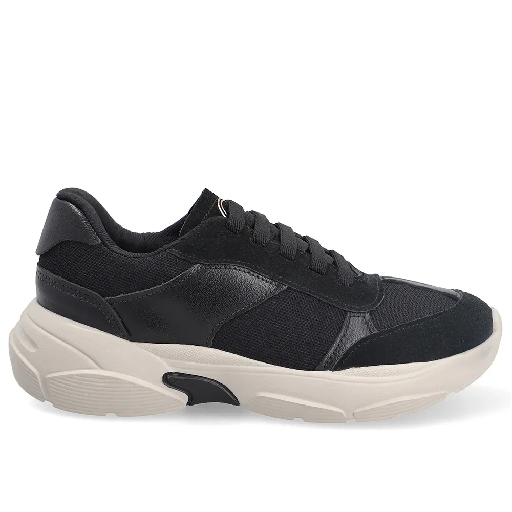 Tênis Casual Multimateriais Preto — imagem 1