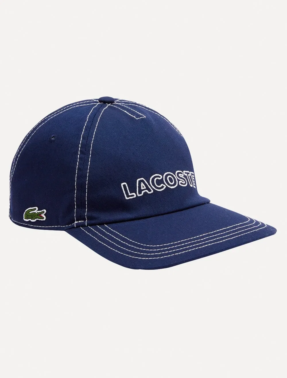 Boné Lacoste Masculino Heritage Branded Cotton Cap Azul Marinho