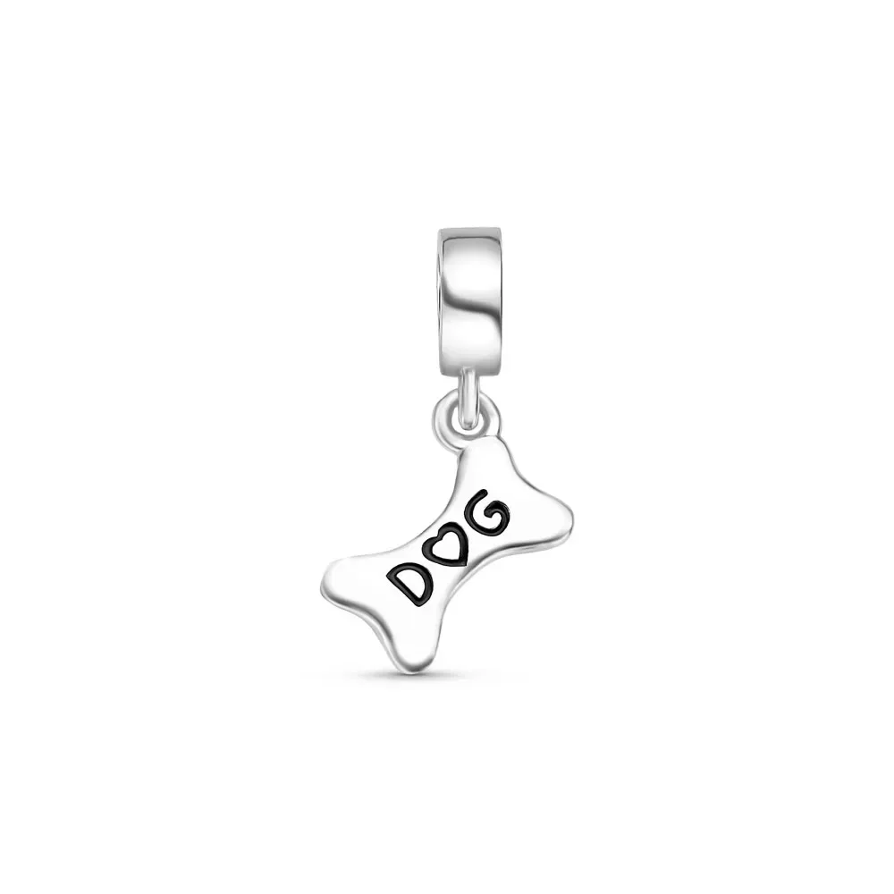Pingente Life Animal Osso de Cachorro em Prata 925