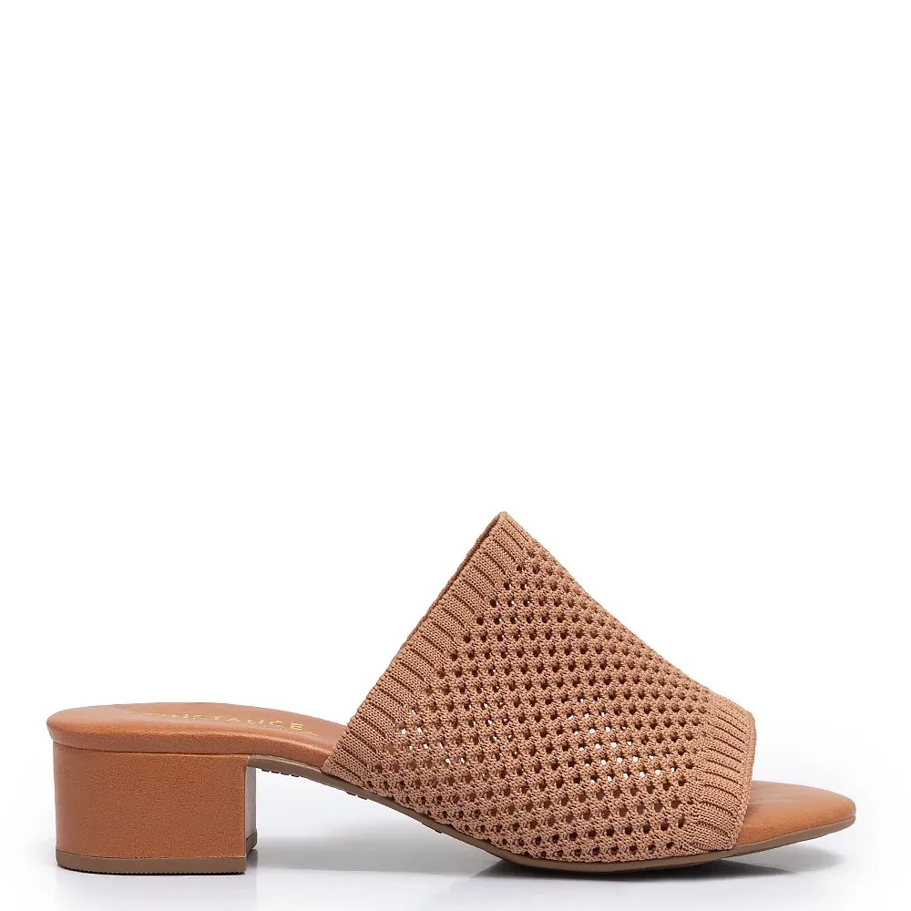 Tamanco Caramelo Knit Comfort — imagem 1