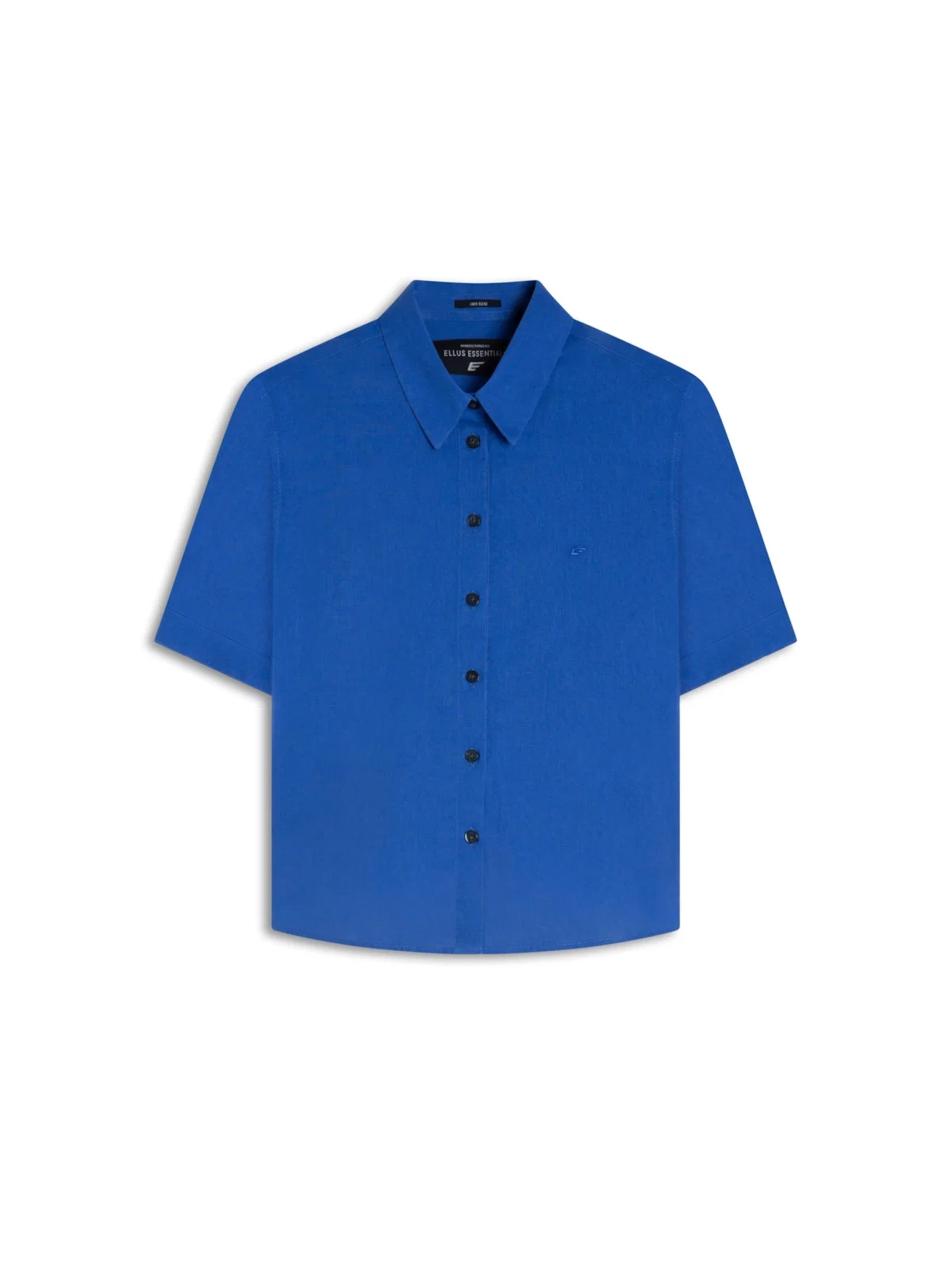 Camisa Linho Blend Loose Azul Bic