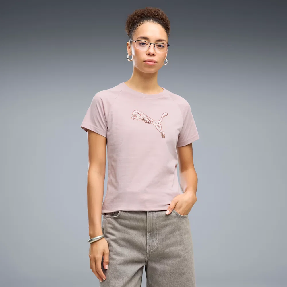 Camiseta Essentials Sequins Tee Feminina