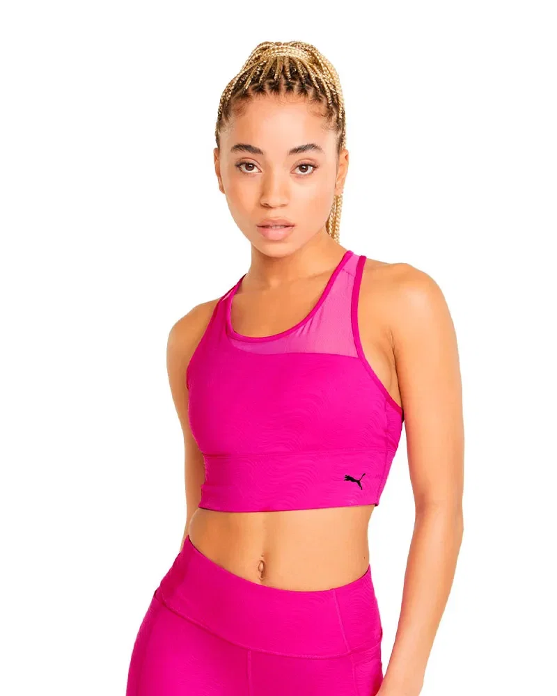 Top Puma Mid Impact Flawless Feminino