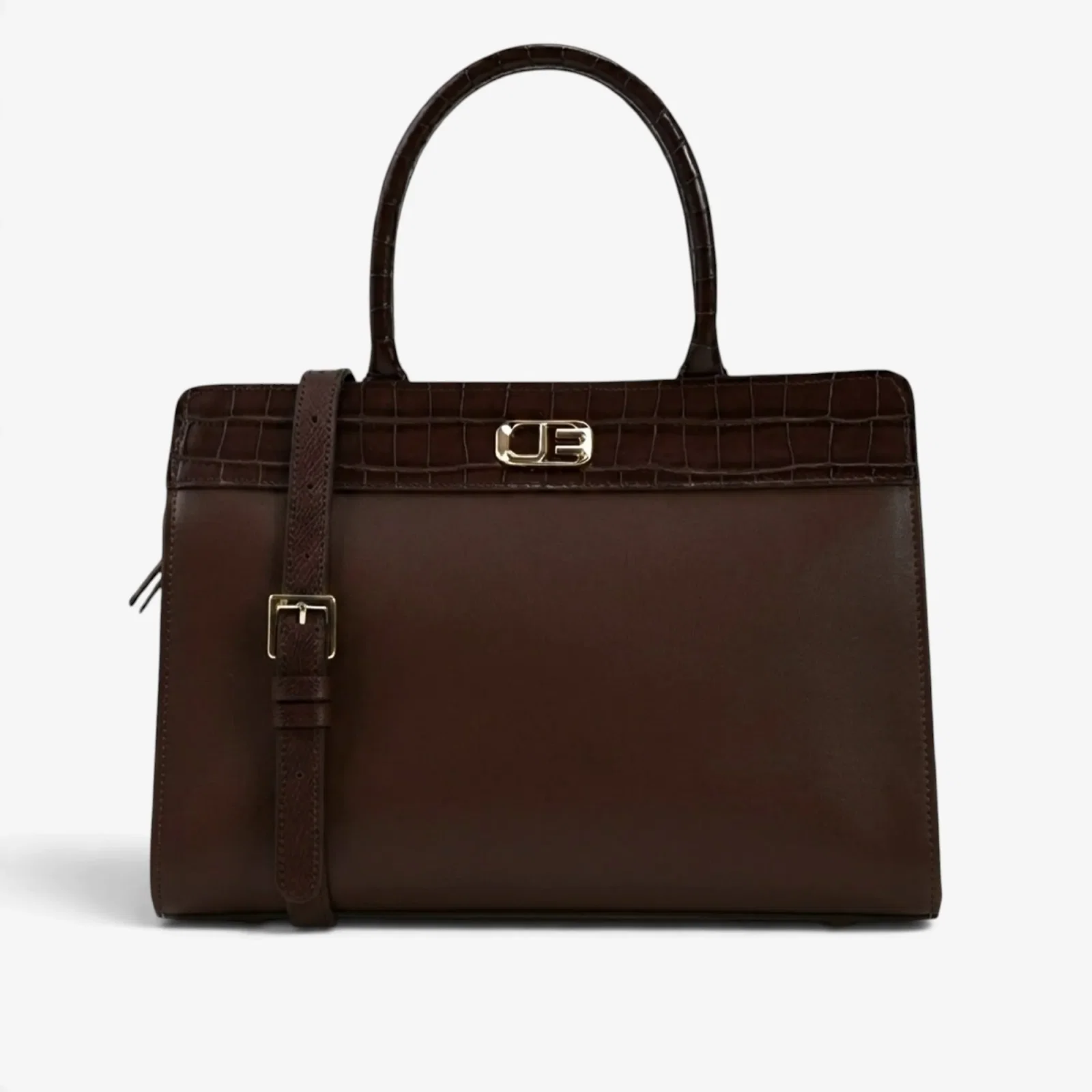 Bolsa Tote Marrom Café Couro