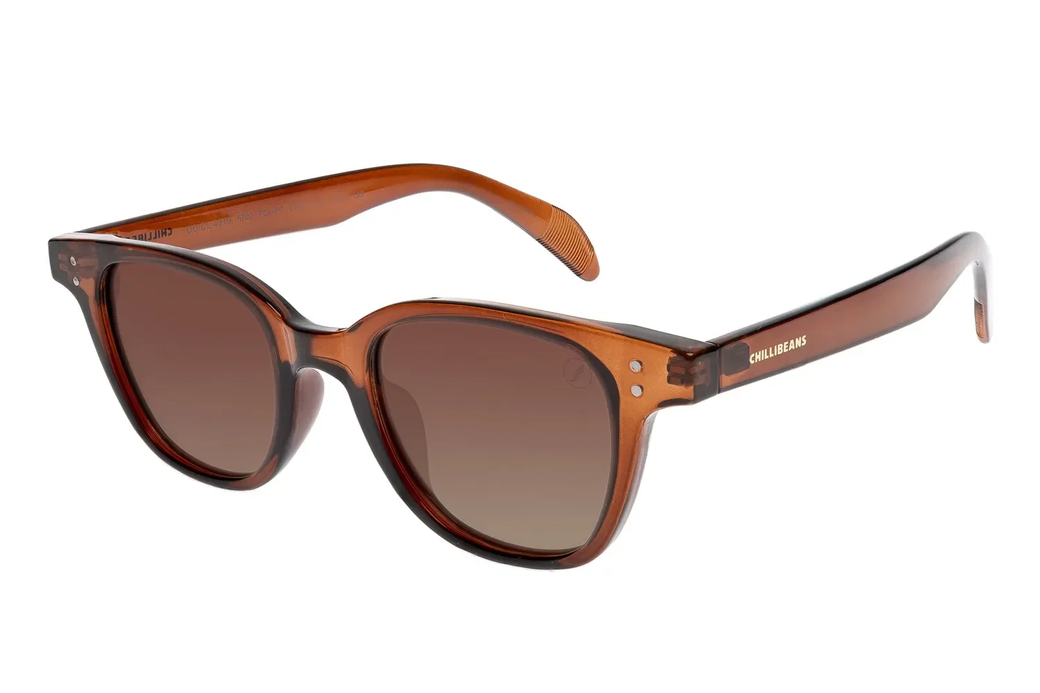 Óculos de Sol Masculino Chilli Beans Bossa Nova Polarizado Marrom — imagem 1