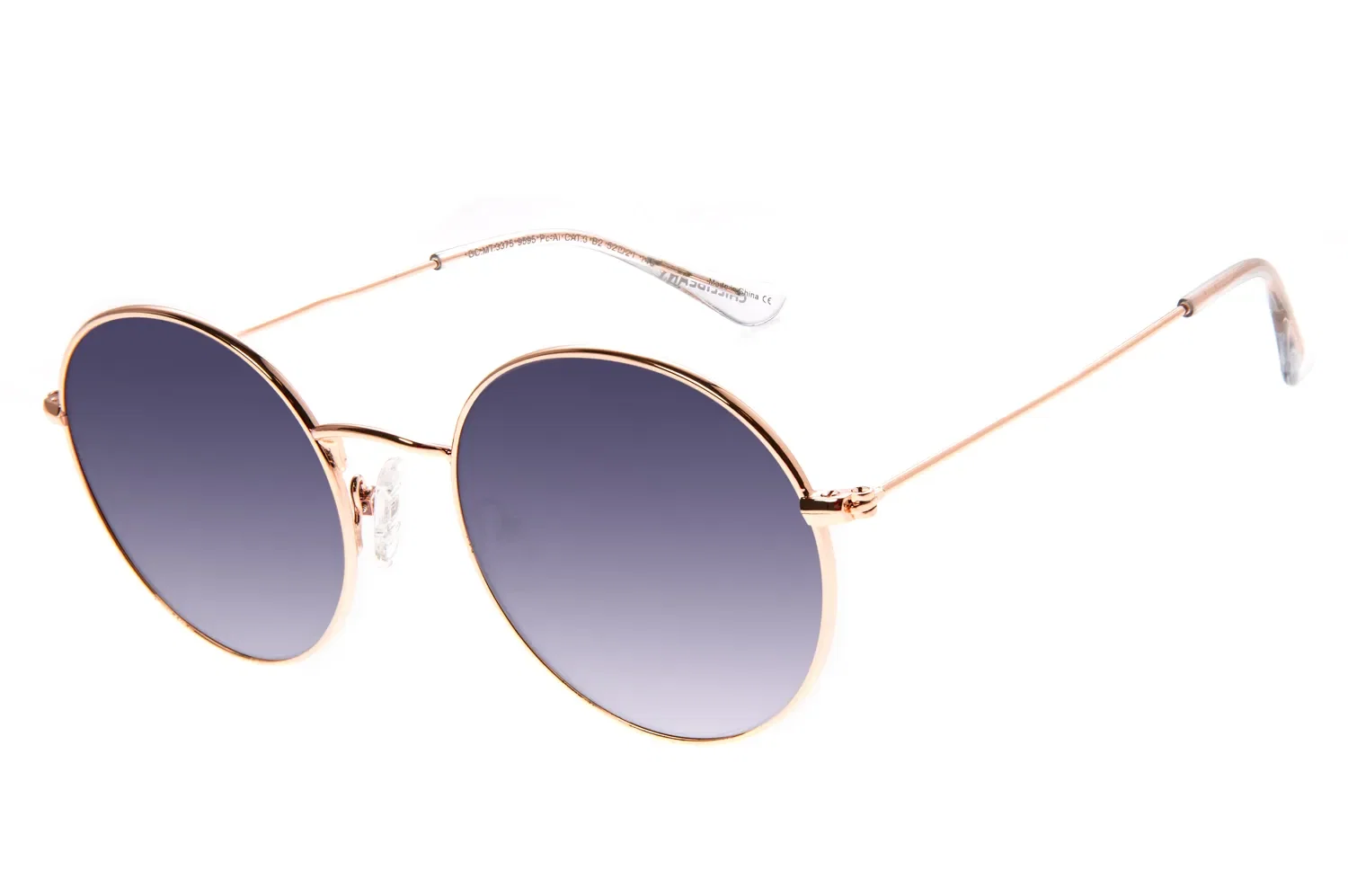 Óculos De Sol Feminino Chilli Beans Redondo Gold 18k Rosé