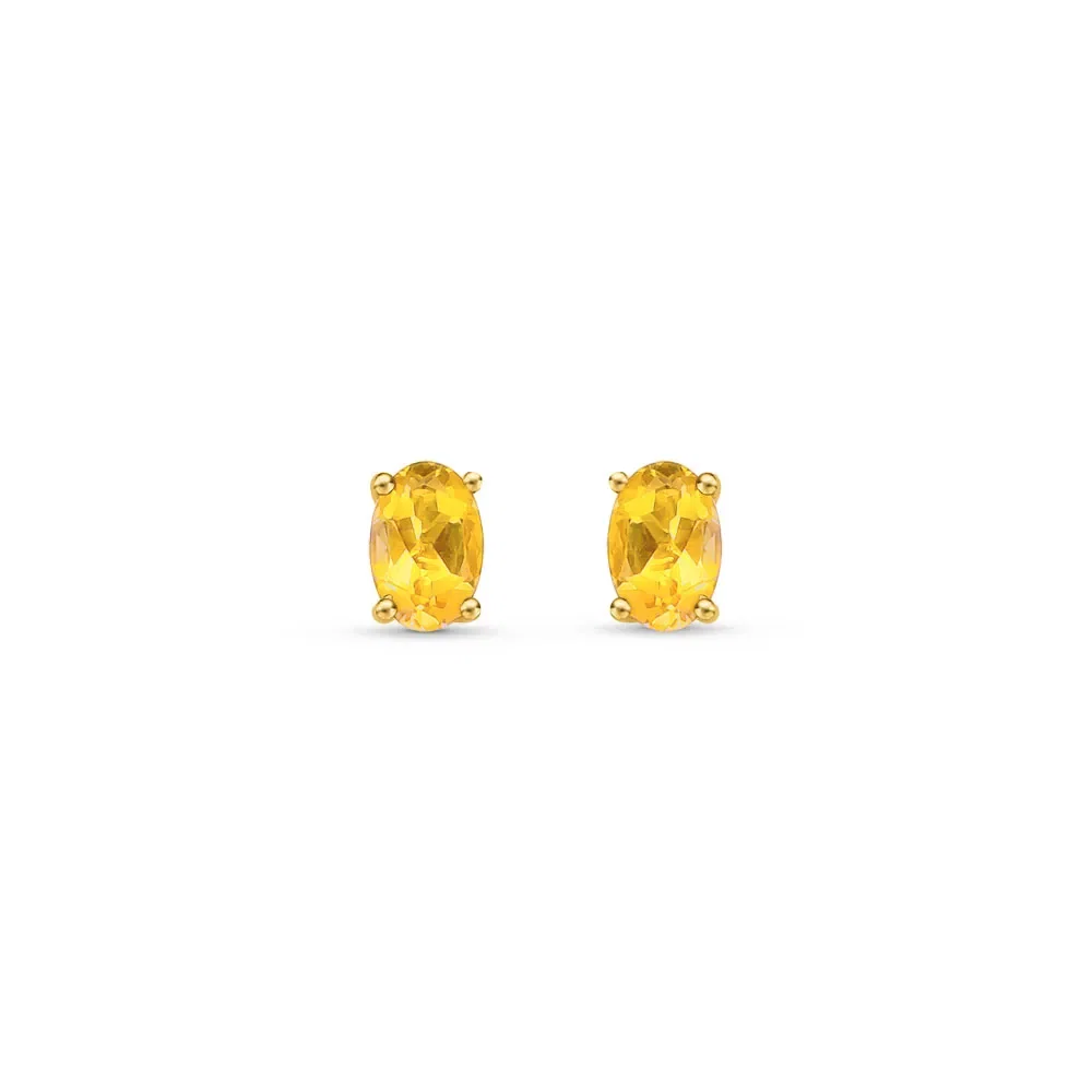 Brinco Cores em Ouro Amarelo 18k com Citríno — imagem 1