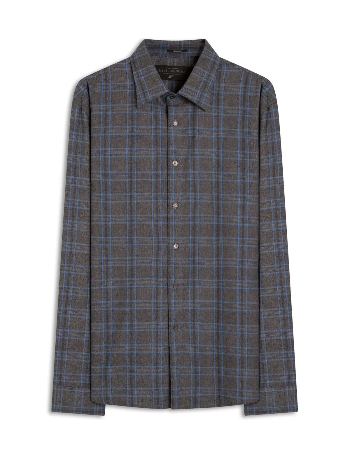 Camisa Xadrez Nagano Classic Cinza Medio — imagem 1