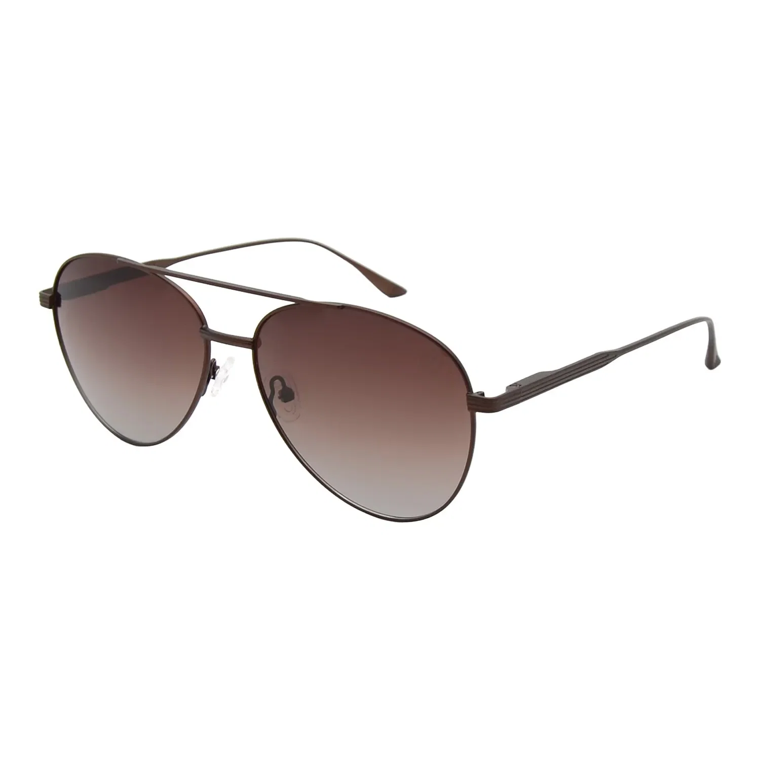 Óculos de Sol Masculino Titanium Aviador Degradê Marrom — imagem 1