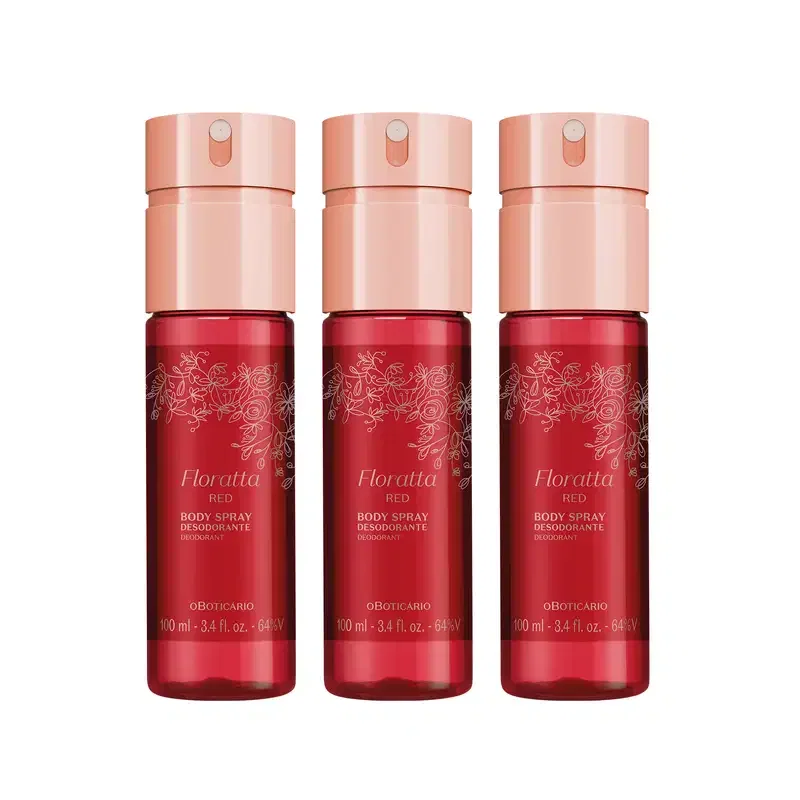 Combo o Boticário Body Spray Floratta (3 unidades)
