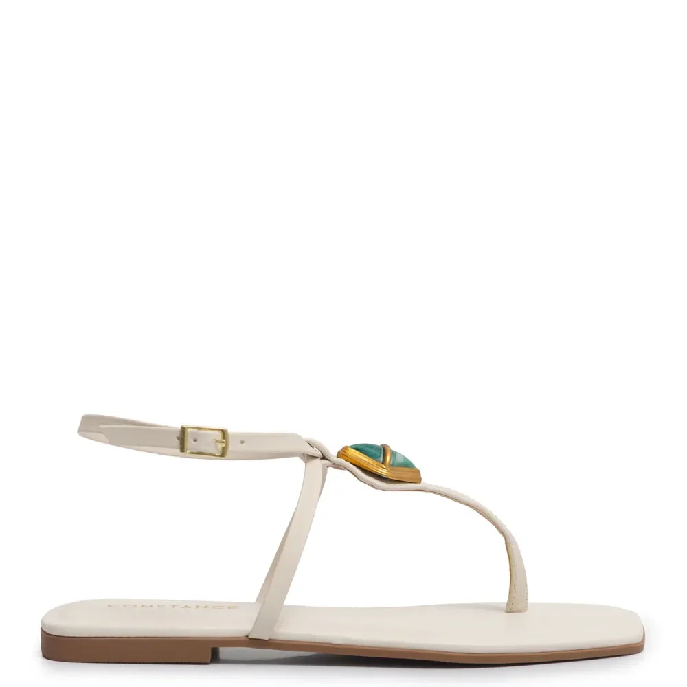 Rasteira Off White Enfeite