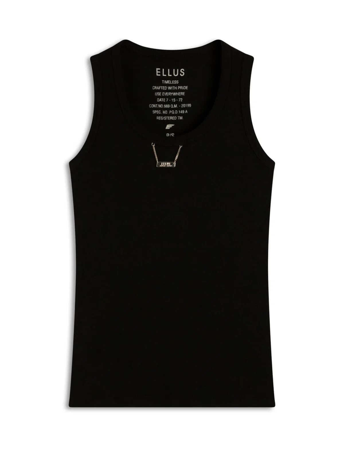 Blusa Ellus Basic Sleeveless Preto