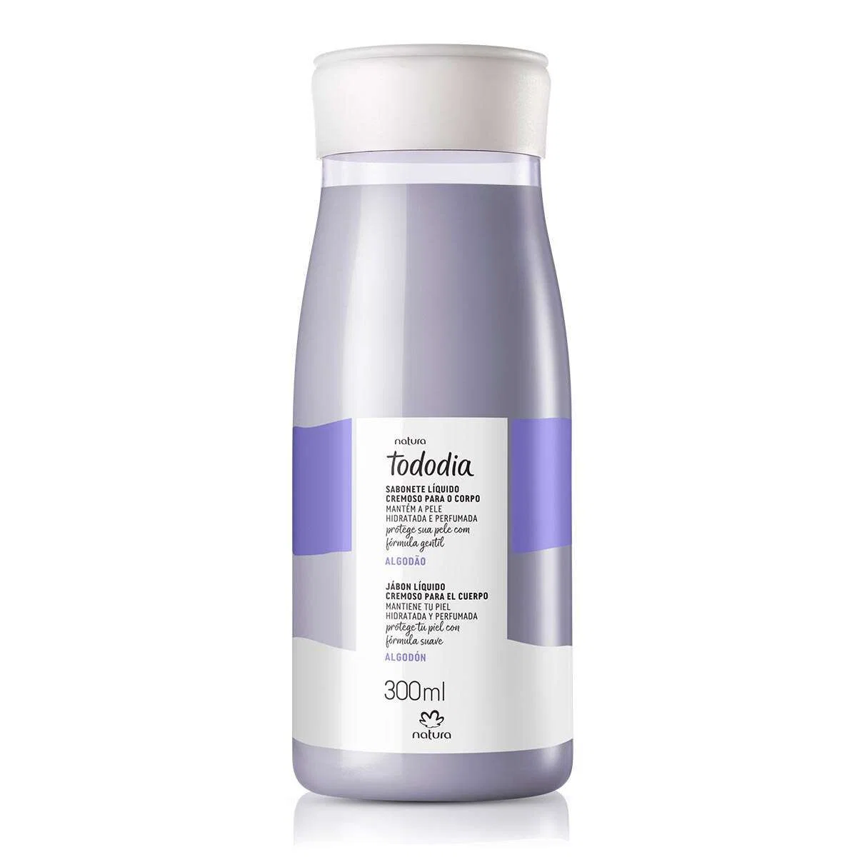 Sabonete Líquido Cremoso para o Corpo Tododia Algodão 300 ml