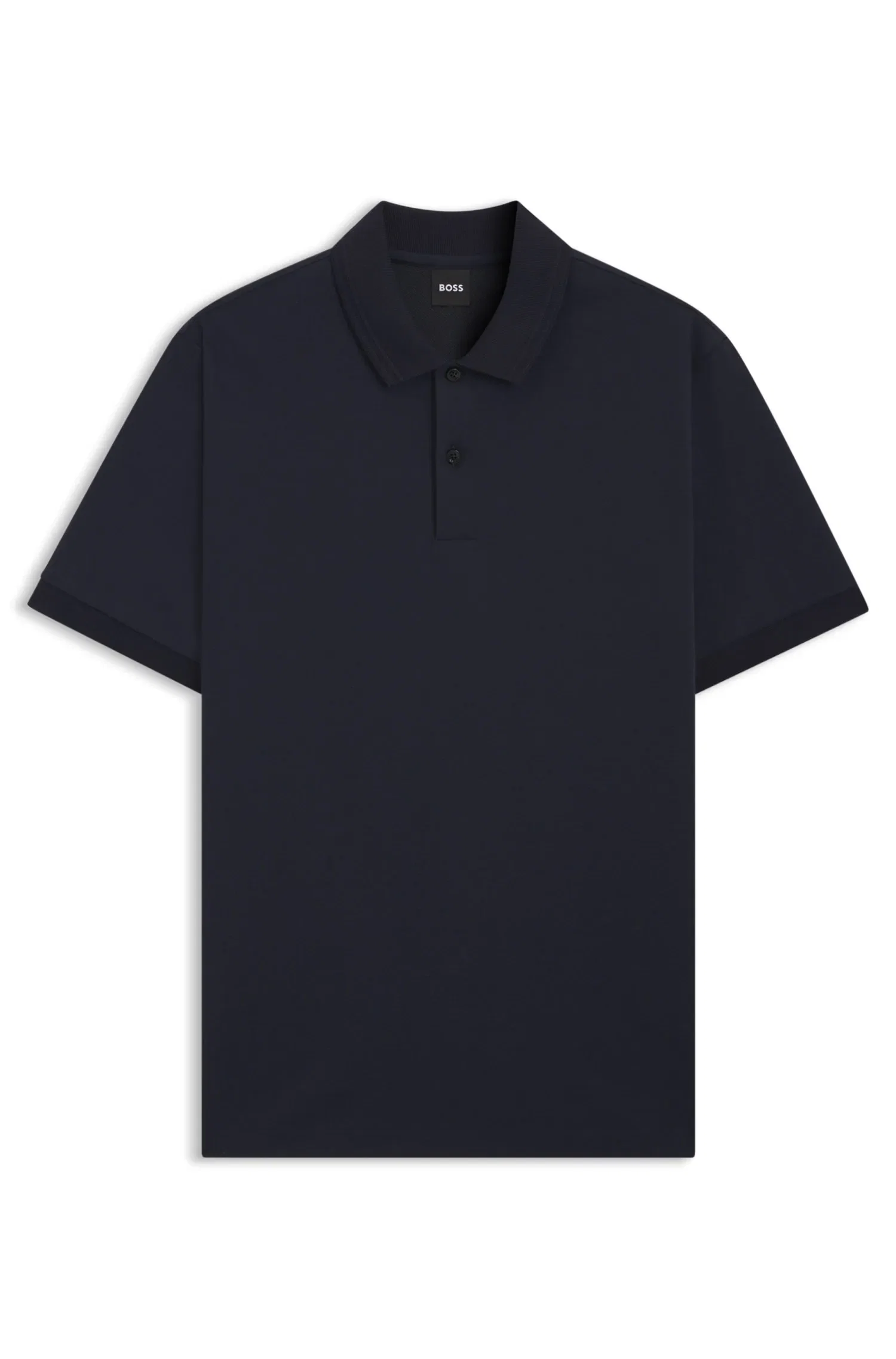Polo De Mistura De Algodão Com Monograma