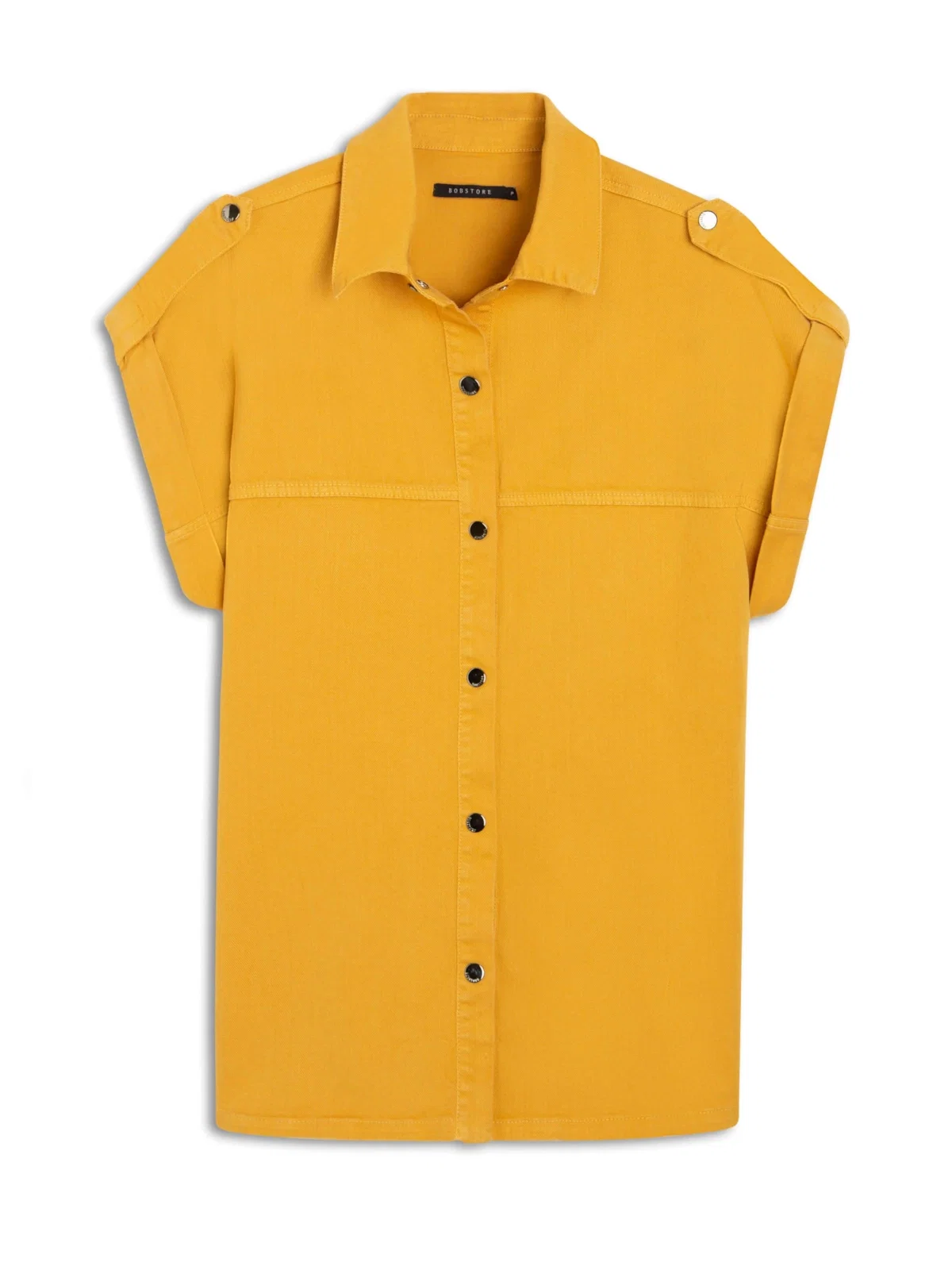 Colete Color Stretch Oversized Mostarda