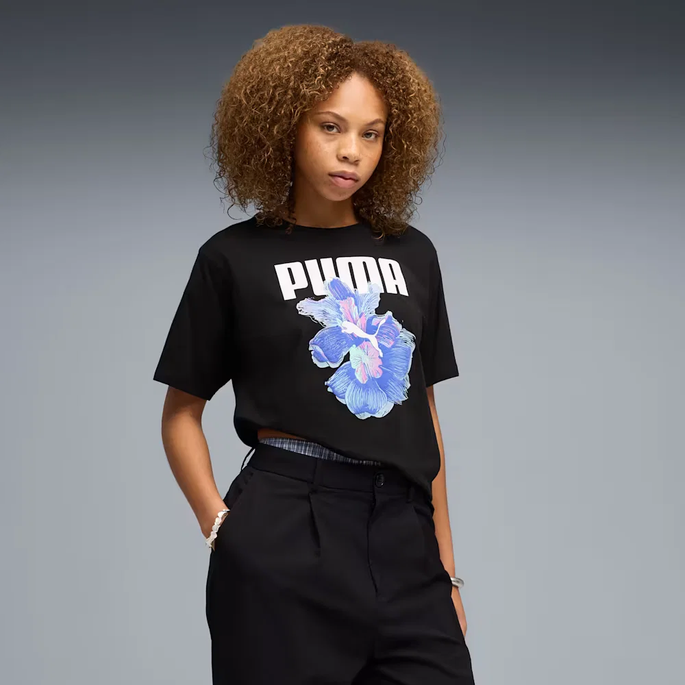 Camiseta Graphic Relaxed Flower Feminina — imagem 1
