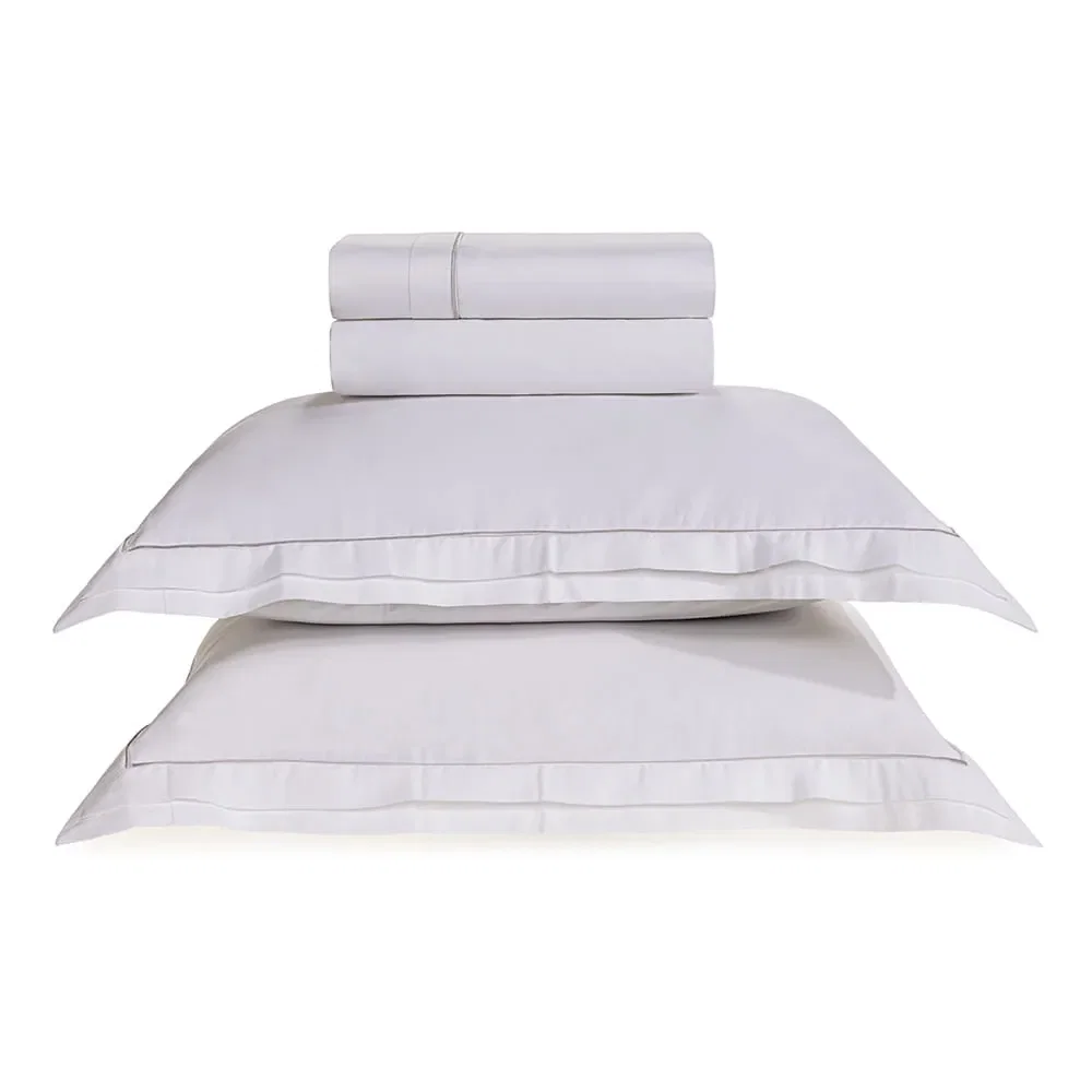 Jogo de Cama Queen 300 fios Doppio Branco — imagem 1