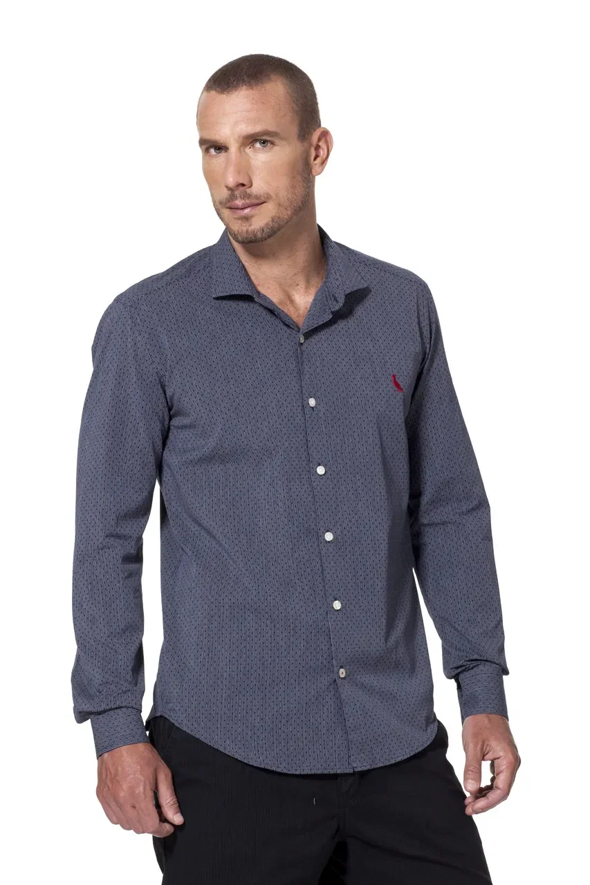 Camisa Enxuto Poá Traçado