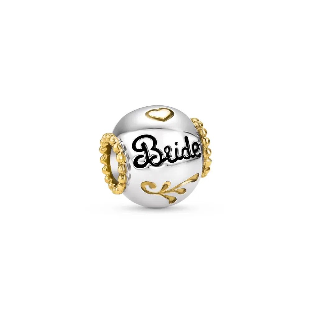 Separador Life Glossy Bride em Prata 925 com Banho de Ouro Amarelo 18k