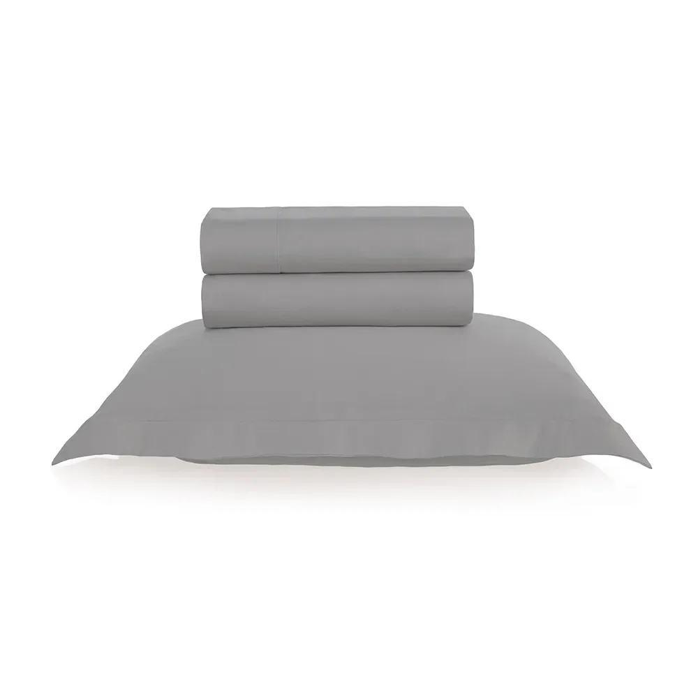 Jogo de cama Solteiro 300 fios Cetim Grasso Marmo