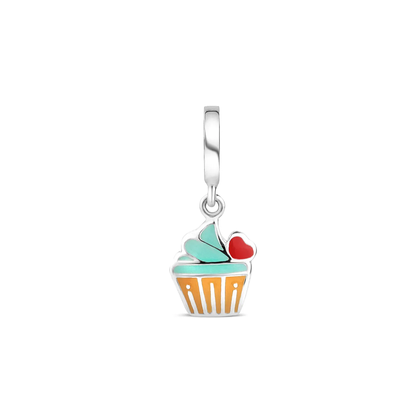Pingente Life Cupcake em Prata 925 com Esmalte — imagem 1