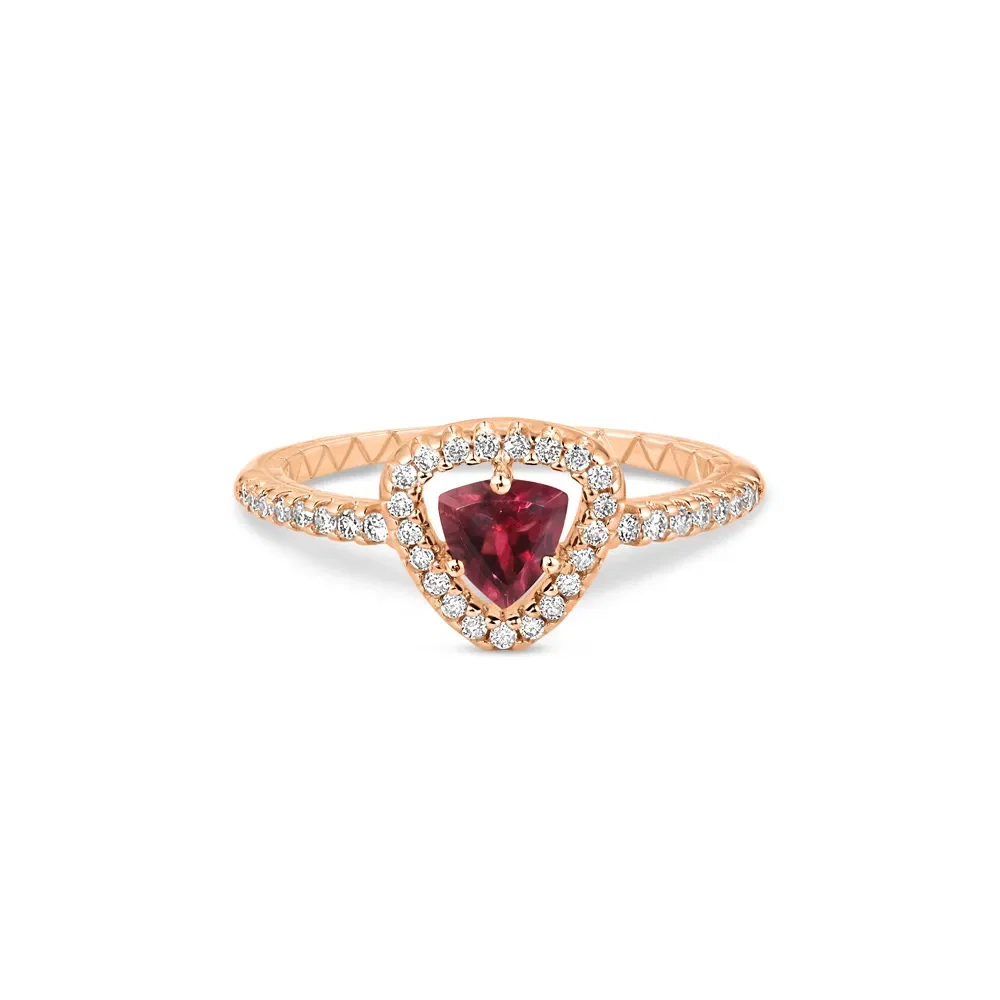 Anel Splendore em Ouro Vivara 18k com Rodolitas e Diamantes — imagem 1