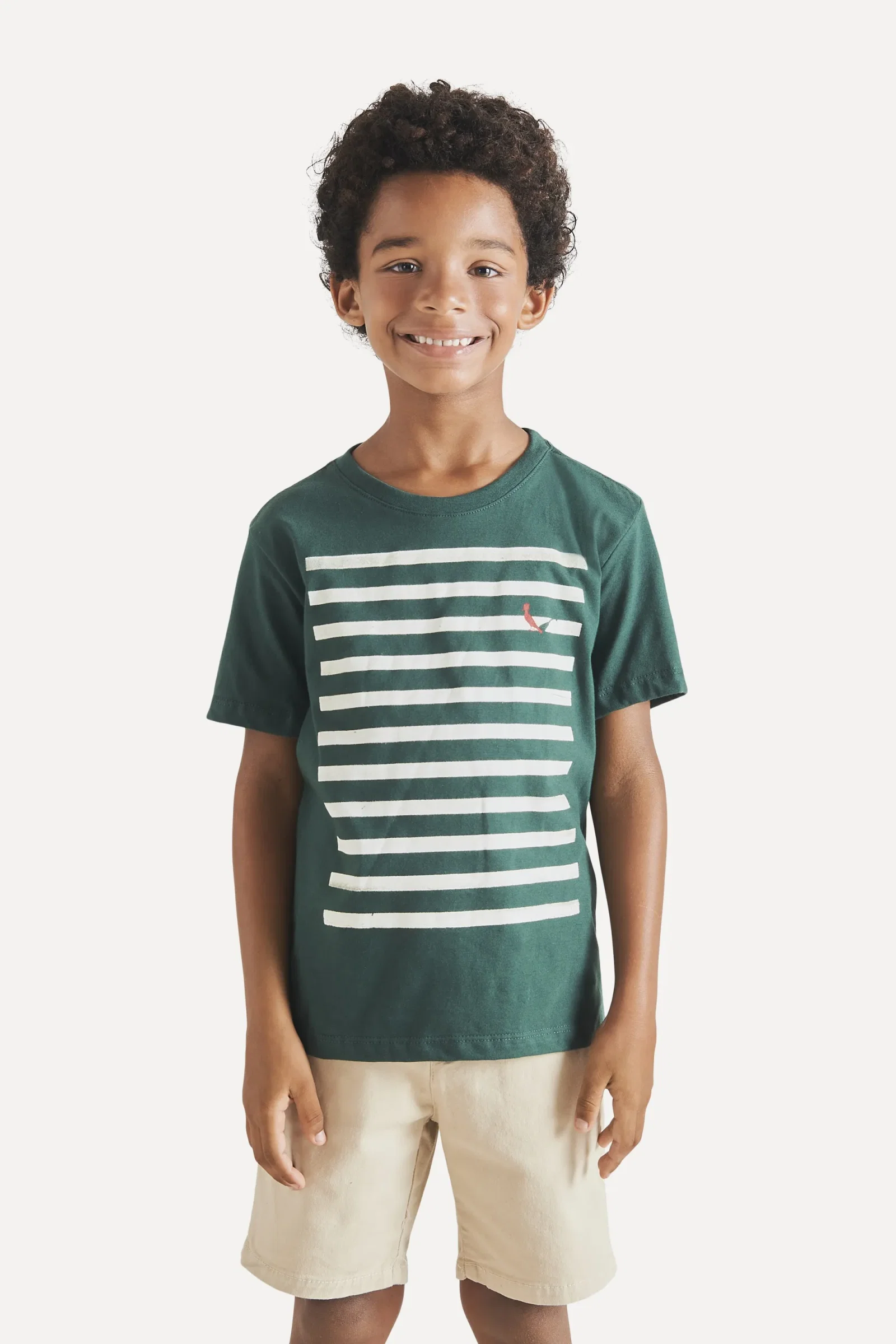 Camiseta Mini Pf Estampada Faixa Iii