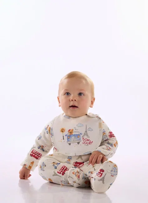 Babador Para Bebê Em Suedine Premium Multicolor Up Baby