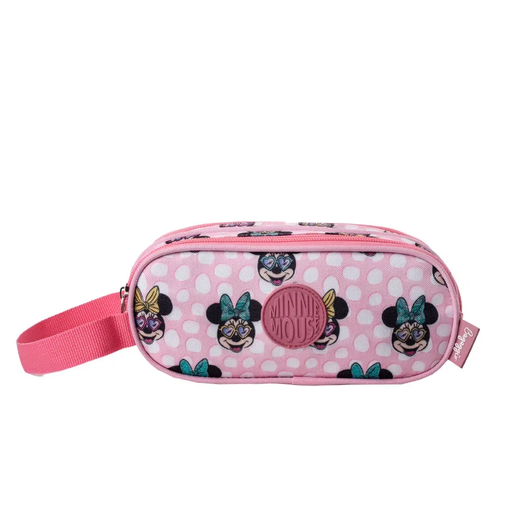 Nécessaire Viagem Feminina Pequena Minnie Fun Rosa