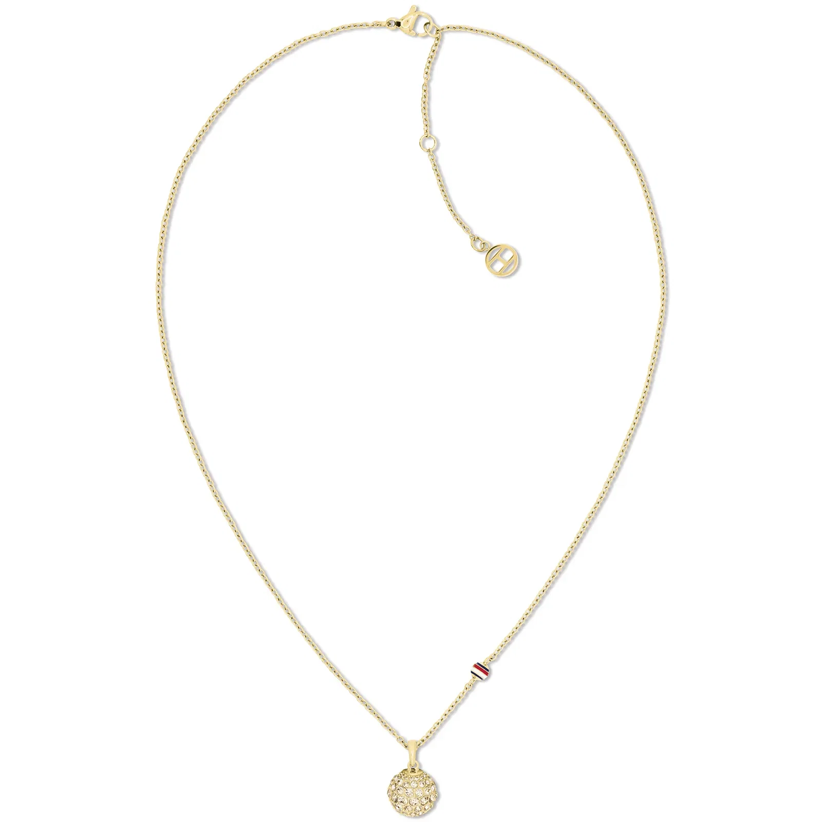 Corrente Tommy Hilfiger Puffy em Aço Dourado 2781075