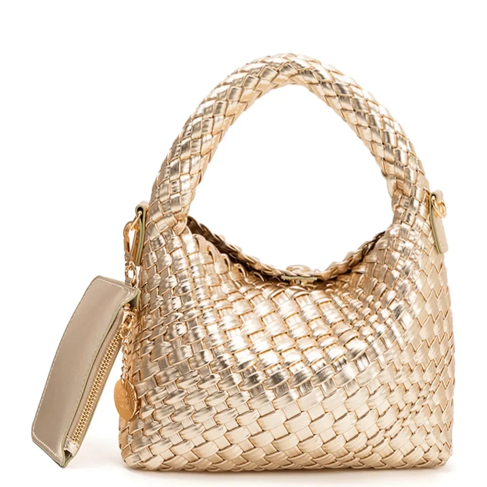 Bolsa Tiracolo Tressê Dourada — imagem 1