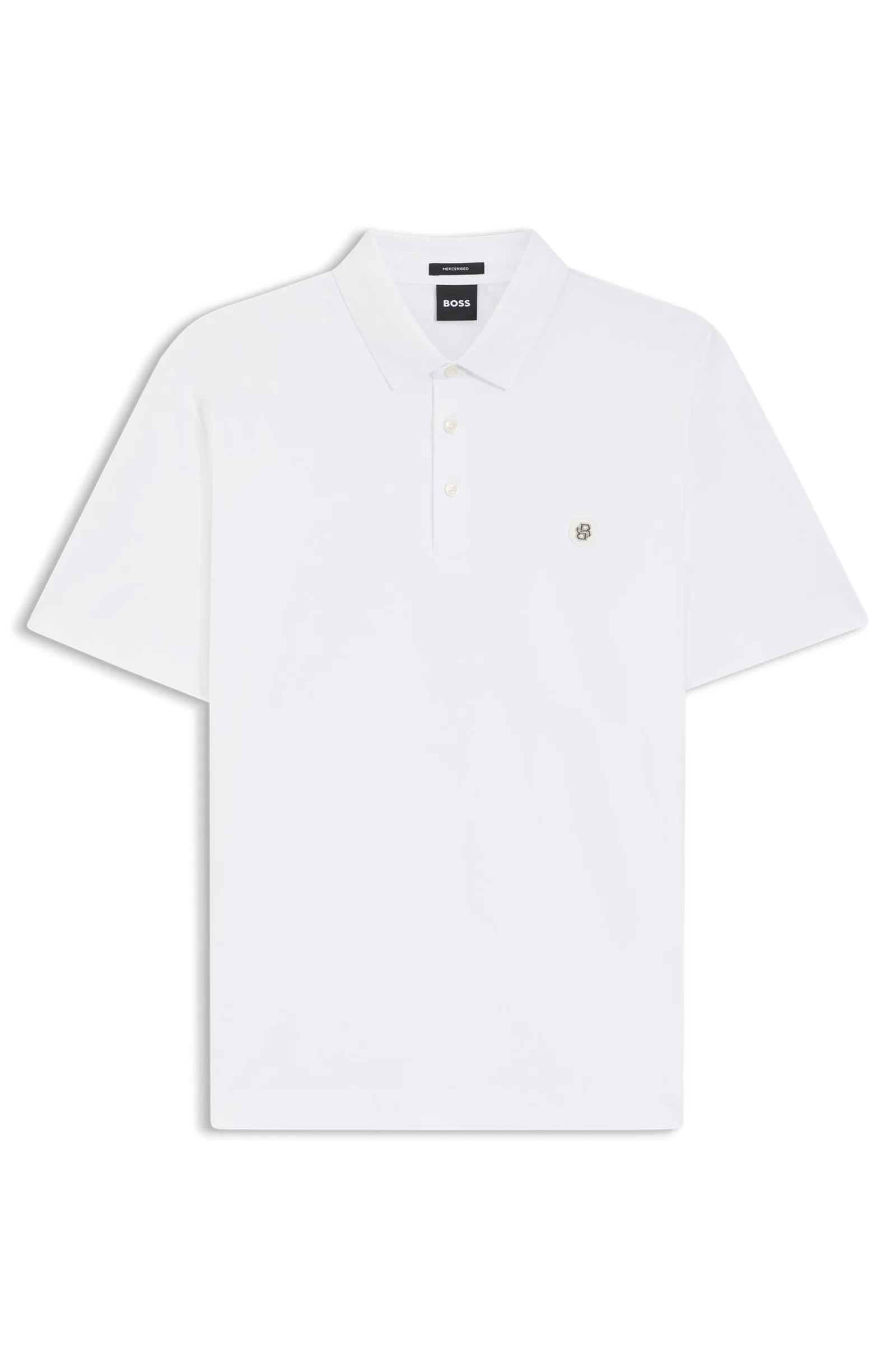 Polo De Algodão Mercerizado Com Monograma Duplo — imagem 1