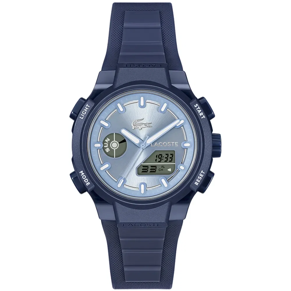 Relógio Lacoste LC33 Feminino em Borracha Azul 2001476