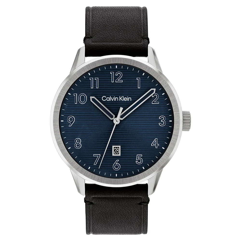 Relógio Calvin Klein Masculino Couro Preto 25200517 — imagem 1