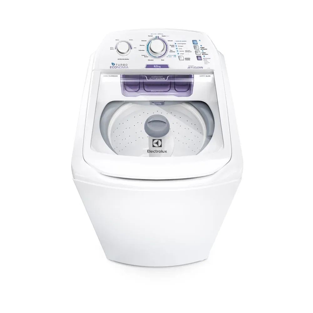 Máquina de Lavar Electrolux 8,5kg Branca Turbo Economia com Jet&Clean e Filtro Fiapos (LAC09) — imagem 1