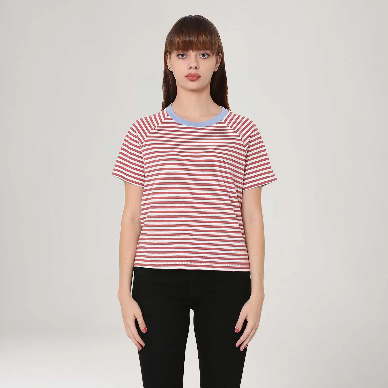 Camiseta Levi's® Game Day Listrada Vermelha Manga Curta — imagem 1
