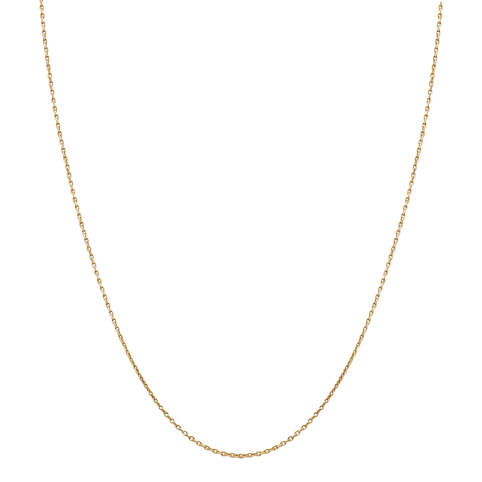 Corrente Cadeado Oca em Ouro Amarelo 18K, 45 cm — imagem 1
