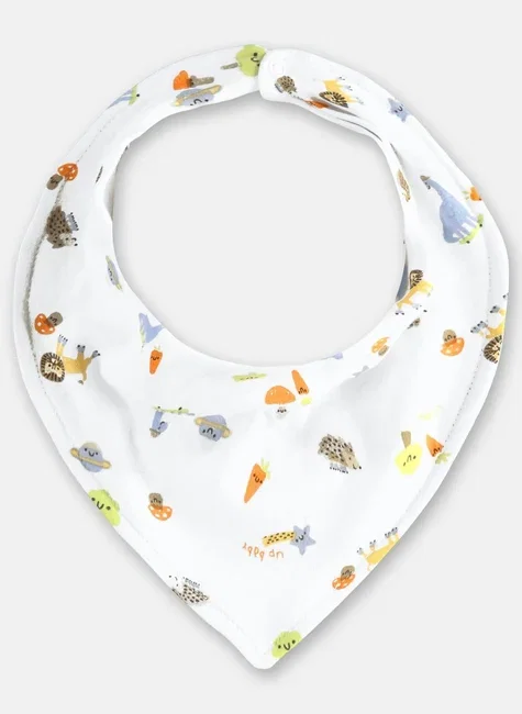 Babador Bandana para Bebê Menino em Suedine Essentials (Branco) Up Baby