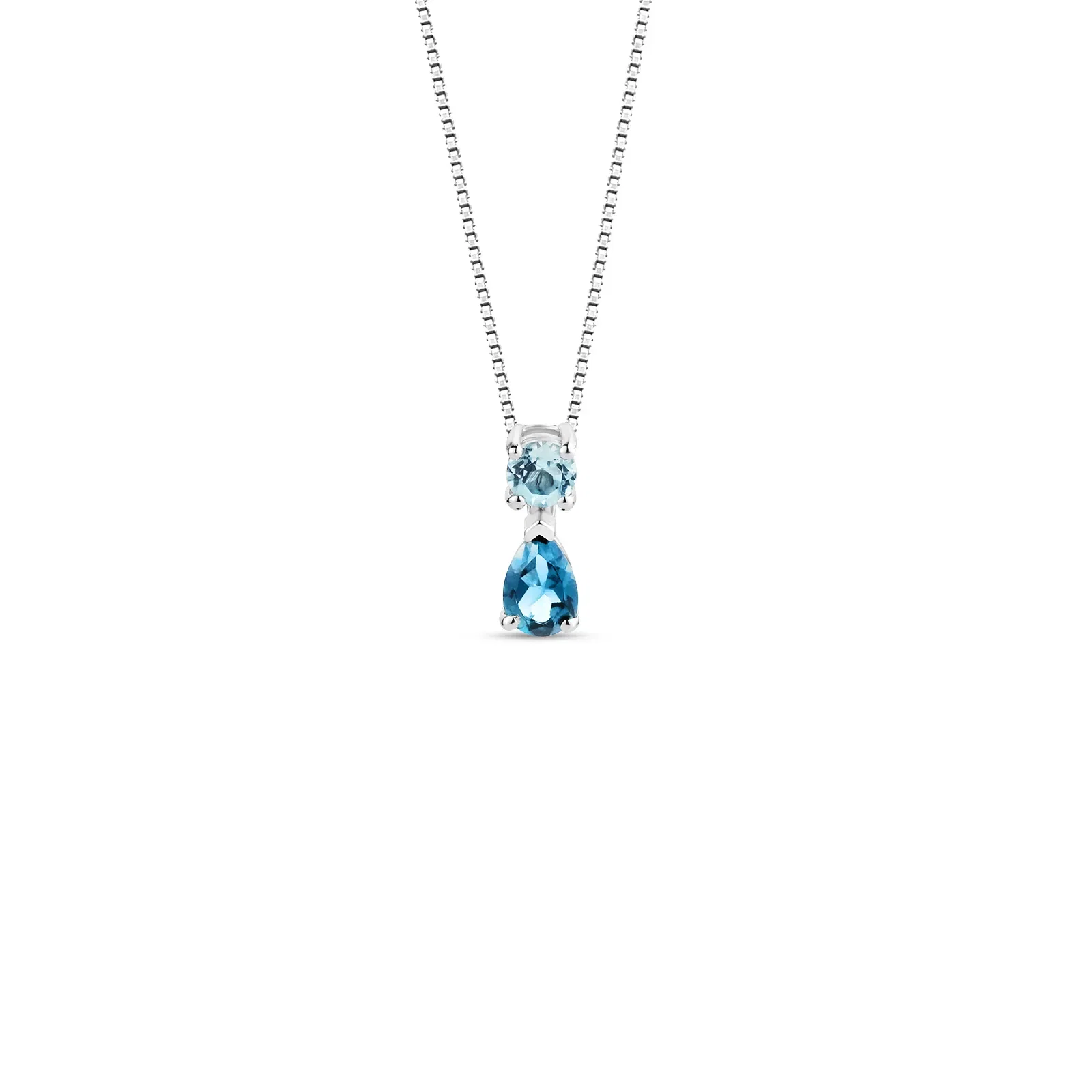 Pingente Imperiale em Ouro Branco 18k com Topázio London e Sky — imagem 1