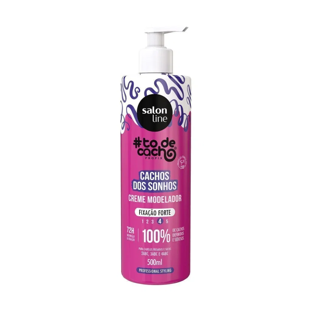 Creme Modelador Salon Line #todecacho Cachos dos Sonhos Fixação Forte500ml