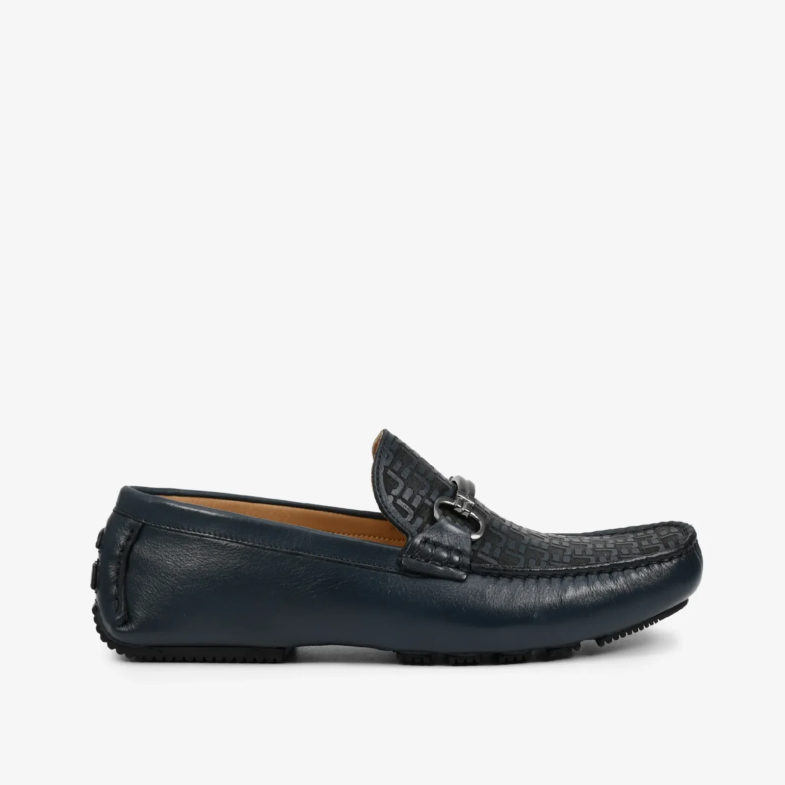 Mocassim Masculino Azul Marinho Couro — imagem 1