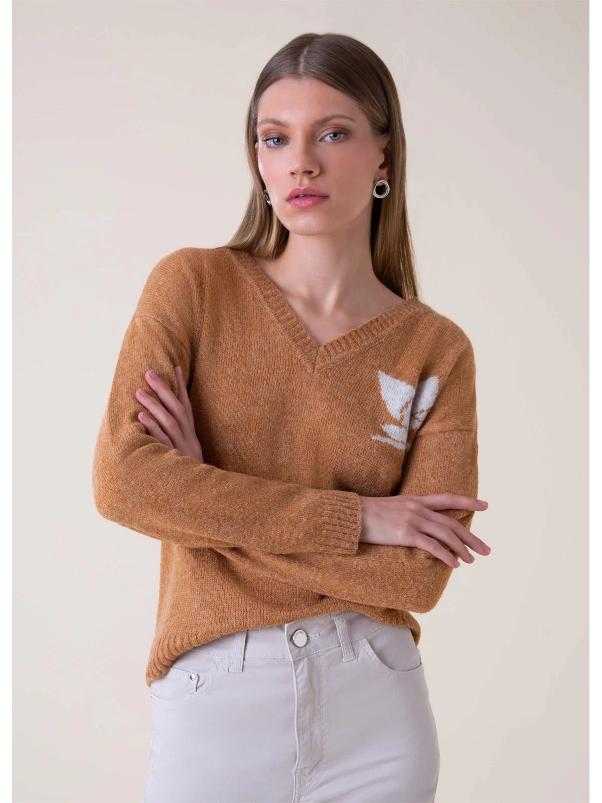 Tricot Orquídea Camel