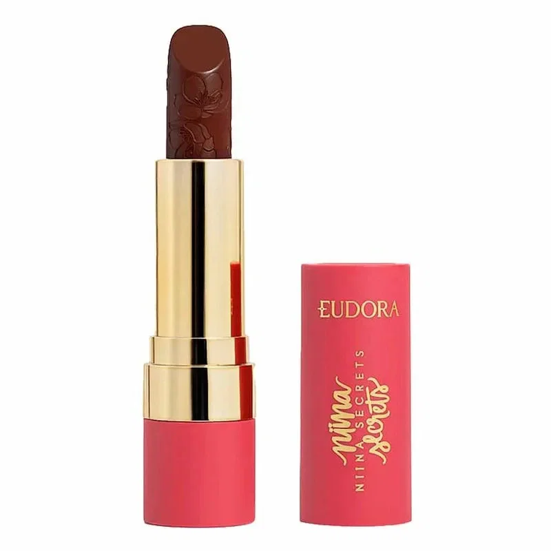 Batom Niina Secrets Soft Petals Marrom Aveludado
